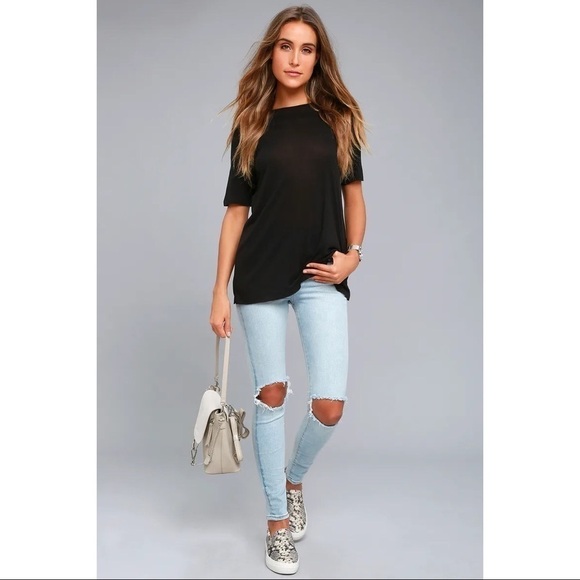 Cheap Monday Avant Black Tee Size Medium - Picture 2 of 9